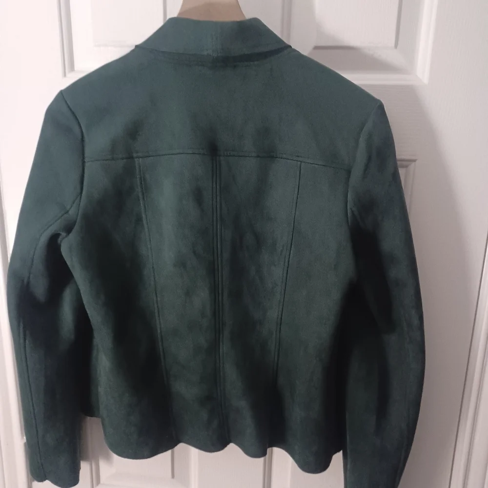 Philosophy Faux Suede Motto Jacket Sz SP